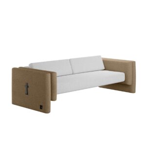 Lisola Sofa White Khaki